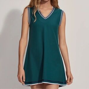 Varley Amanda Court Dress Green | Size Small